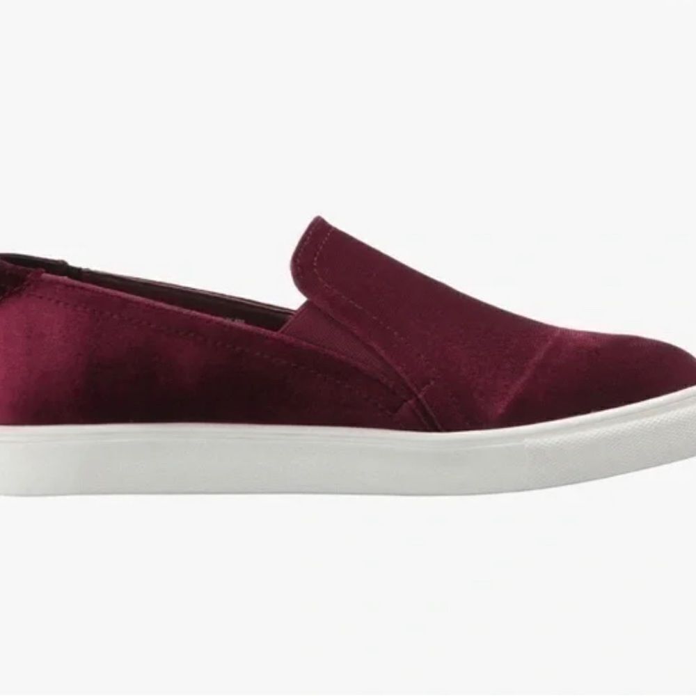 Steve Madden Kenzy Burgundy Velvet Sneaker